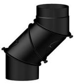 Kolano nastawne - 4 segmentowe czarne 200