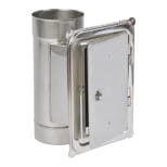 Wyczystka z drzwiami kwaso/żaroodporna 130/1 mm