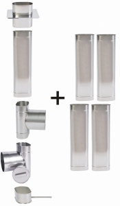 Wkład do drewna, owalny, żaroodporny 110x170/5,35 m