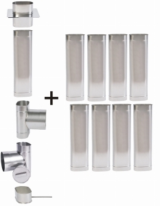 Wkład do drewna, owalny, żaroodporny 110x170/9,15 m