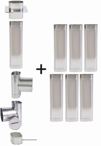 Wkład do drewna, owalny, żaroodporny 120x240/7,25m