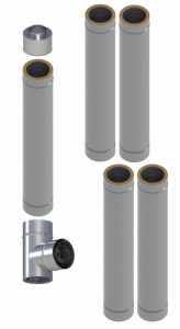 KOMIN IZOLOWANY 80 KONDENSACYJNY PAKIET 5 RUR