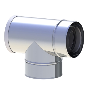 Trójnik podłączeniowy 87 stopni z rewizją koncentryczny