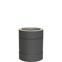 Rura długości 250 mm lakierowana na czarno  ϕ 200/250